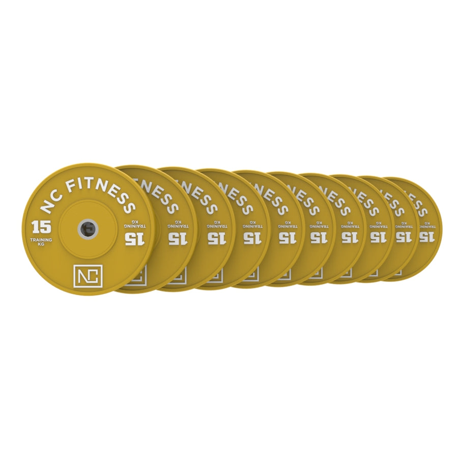 Bumper Plates 15kg x 10 (150KG Total)
