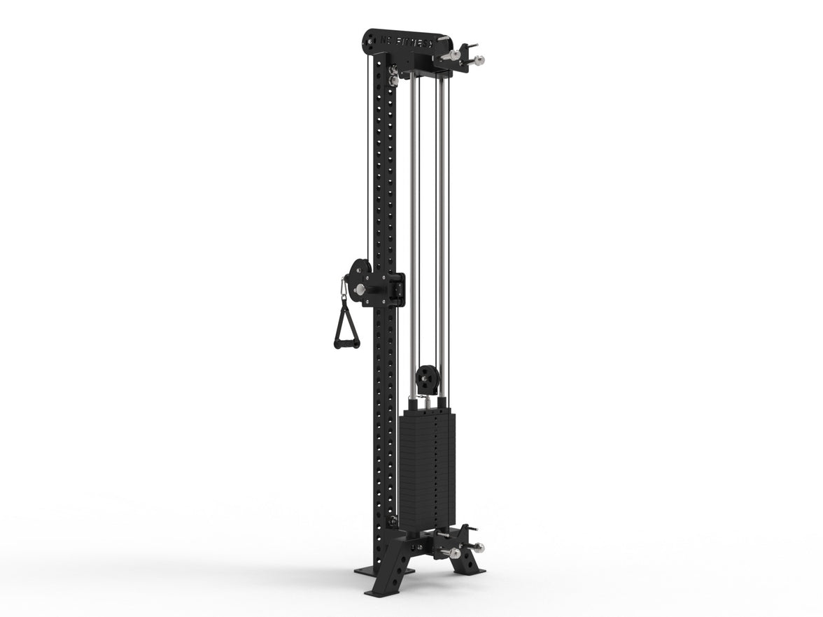 H-Series Single Station Functional Trainer includes Foot plate and Knee Pad