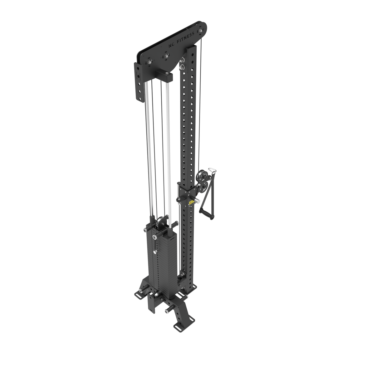 H-Series Single Station Functional Trainer includes Foot plate and Knee Pad
