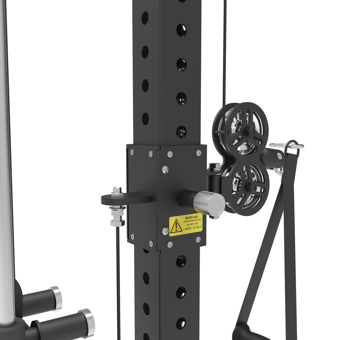H-Series Single Station Functional Trainer includes Foot plate and Knee Pad