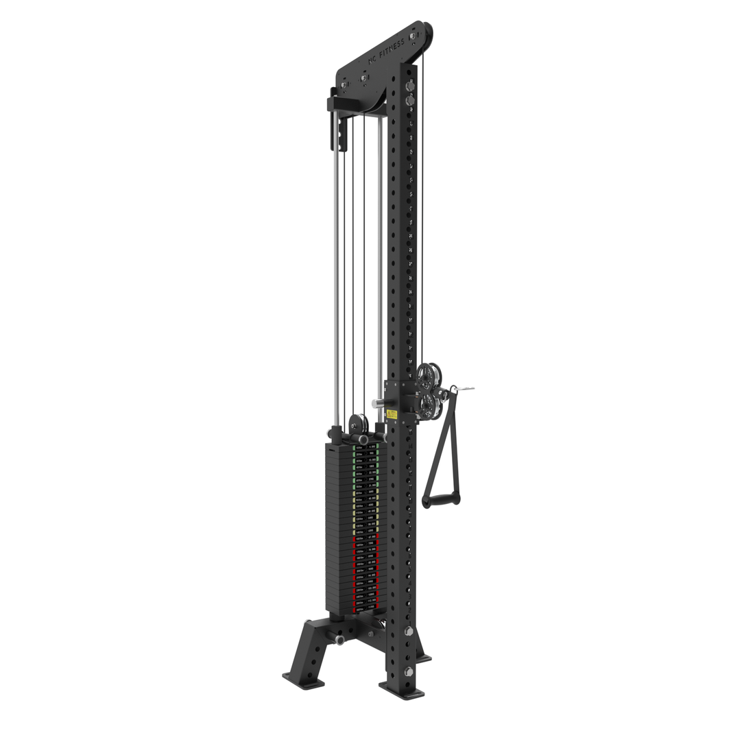 H-Series Single Station Functional Trainer includes Foot plate and Knee Pad