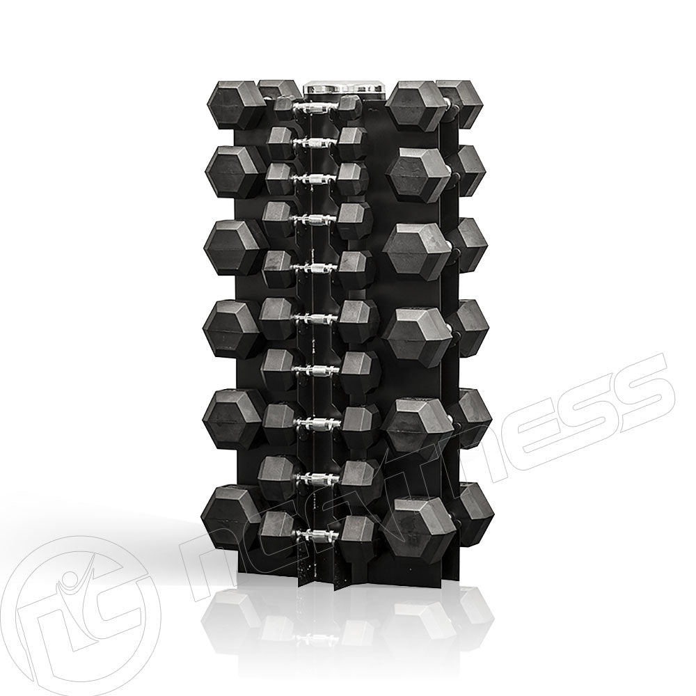 Rubber Hex Dumbbell Rack Holds 1-25kg (Rack Only)