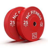 Bumper Plates 2 X 25kg Red